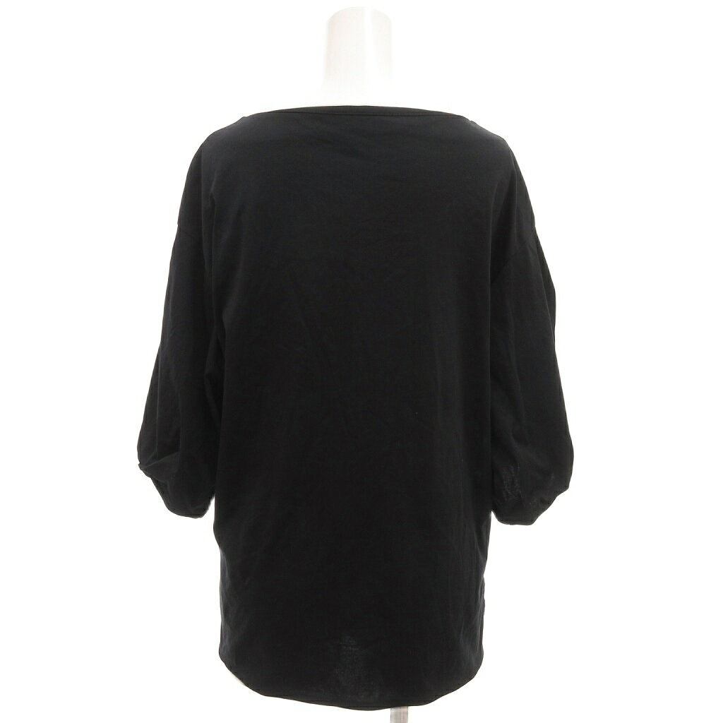 【中古】ロペピクニック ROPE Picnic Tシャツ 38 黒 ブラック 無地 ボートネック 七分袖 /SC ■ECF004 レディース 【ベクトル 古着】 260424 vectorpremium-19054407 ブランド古着ベクトルプレミアム店 サンプル画像3
