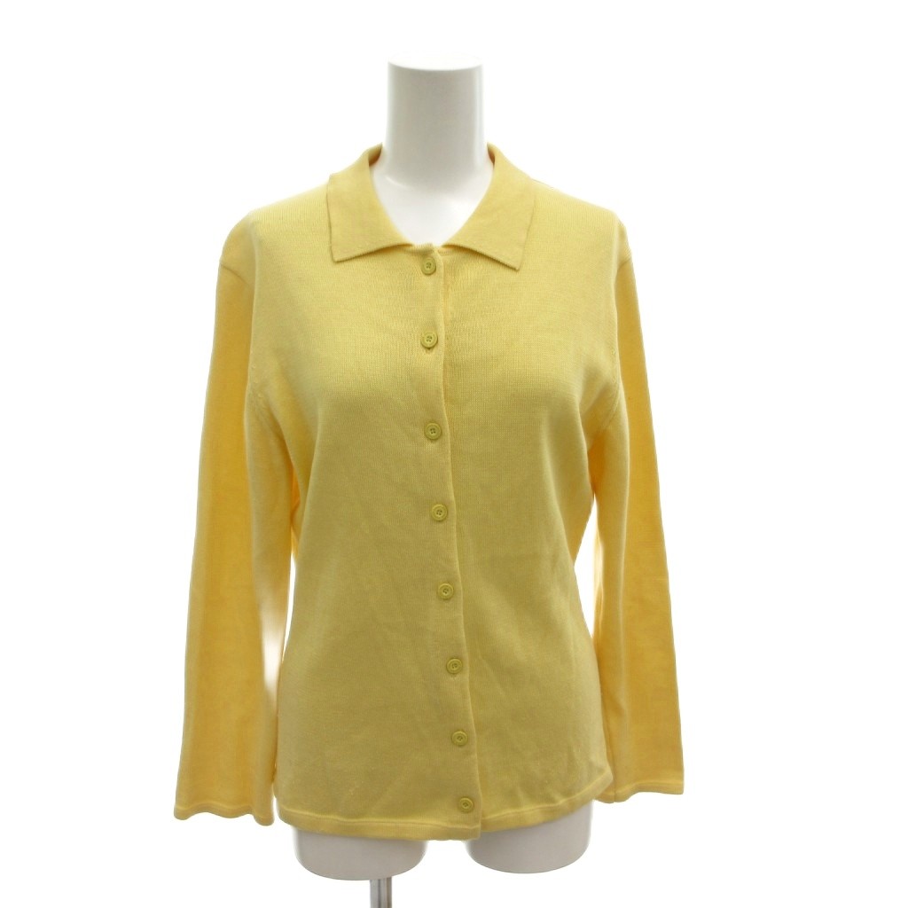 【中古】49アベニュー ジュンコシマダ 49AV. junko shimada カーディガン 9 黄色 鹿の子網 マルチボタン /MX ■ECF005 レディース 【ベクトル 古着】 260527ブランド49アベニュー ジュンコシマダ 49AV. junko shimada表記サイズ9実寸サイズ肩幅：43cm　身幅：47cm　着丈：56cm　袖丈：58cm　　素材綿色黄色仕様ボタン開閉 状態襟に若干の色褪せがあります その他に目立ったダメージはなく、問題なくご使用いただける商品です。 ※あくまでも中古品ですので掲載写真や記載内容をご確認いただき、ご理解の上ご購入ください。付属品付属品なし備考株式会社ルシアンプランニング こちらのお品物は店舗で保管しておらず、店頭販売出来かねます。（※お取り寄せも出来かねます） 品番:ECF005商品のお問い合わせの回答を休止しております。＊各商品ページの商品詳細等をご確認の上ご購入ください。【中古】49アベニュー ジュンコシマダ 49AV. junko shimada カーディガン 9 黄色 鹿の子網 マルチボタン /MX ■ECF005 レディース 【ベクトル 古着】 260527状態ランク　”AB”詳細については、下記および「状態ランクについて」ページをご覧ください。未使用・新品の商品ほぼ新品同様の商品使用感が少なく、かなり状態の良い商品使用感はあるが、傷や汚れの少ない商品使用感の他、傷や汚れが見られる商品かなり大きな傷みがある難あり商品※S〜CランクはUSED品となりますので、使用感をご理解の上でご入札下さい。状態ランクについてinformationブランド49アベニュー ジュンコシマダ 49AV. junko shimada表記サイズ9実寸サイズ肩幅：43cm　身幅：47cm　着丈：56cm　袖丈：58cm　　素材綿色黄色仕様ボタン開閉 状態襟に若干の色褪せがあります その他に目立ったダメージはなく、問題なくご使用いただける商品です。 ※あくまでも中古品ですので掲載写真や記載内容をご確認いただき、ご理解の上ご購入ください。付属品付属品なし備考株式会社ルシアンプランニング こちらのお品物は店舗で保管しておらず、店頭販売出来かねます。（※お取り寄せも出来かねます） 品番:ECF005商品のお問い合わせの回答を休止しております。＊各商品ページの商品詳細等をご確認の上ご購入ください。本商品は一点物です他サイトや店舗にて販売している商品です。多少のお時間差にて欠品になることもございます。予めご了承頂ますようお願い致します。ベクトル・サイズガイドはこちらこの商品と同じブランドの商品を見る