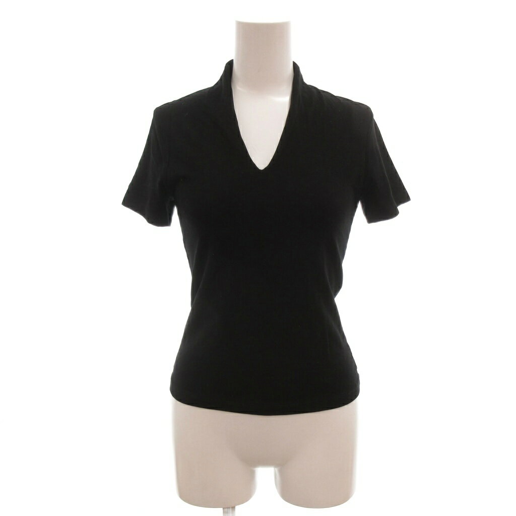 【中古】エポカ EPOCA 美品 Tシャツ 40 黒 ブラック Vネック 半袖 /NL ■ECG005 レディース 【ベクトル 古着】 260524