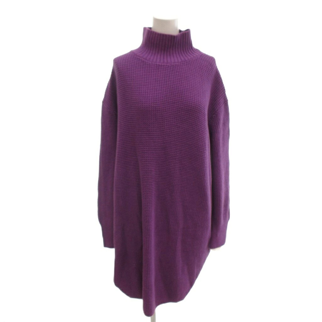 【中古】未使用品 ミラオーウェン Mila Owen 美品 ニット セーター カシミヤ 1 紫 パープル タートルネック オーバーサイズ 長袖 ワッフル編み /MX ■ECG005 レディース 【ベクトル 古着】 260527 vectorpremium-19152414 ブランド古着ベクトルプレミアム店 パッケージ画像