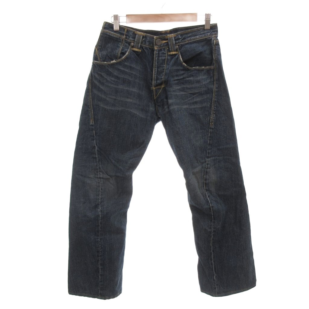 [중고] 리바이스 Levi 's 데님 팬츠 청바지 30 인디고 블루 워시 가공 버튼 플라이 J34361 / NL ■ ECG005 여성 [벡터 헌옷] 260524