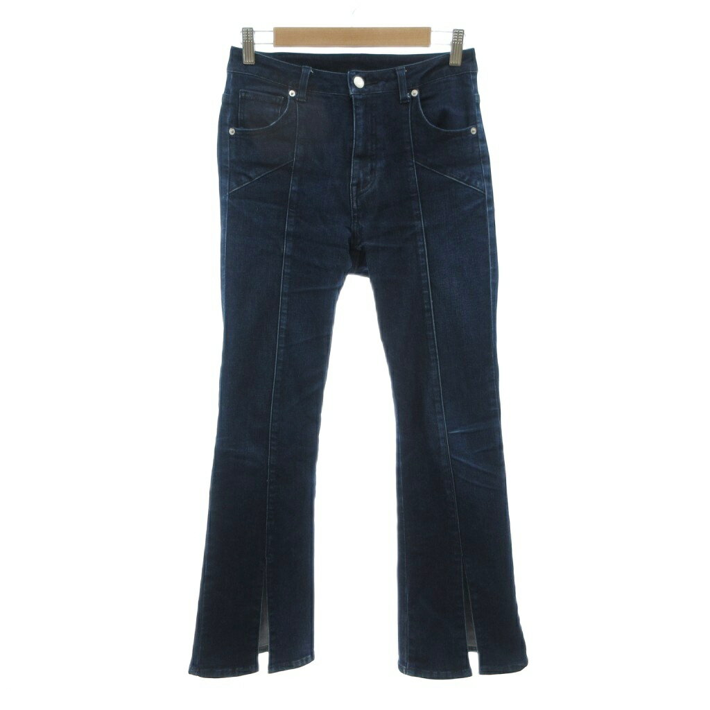[Used] Blueblanc Denim Pants Jeans Size 38 Indigo Blue Front Slit /NU ■ECF006 Women's [Vector Used Clothing] 260624