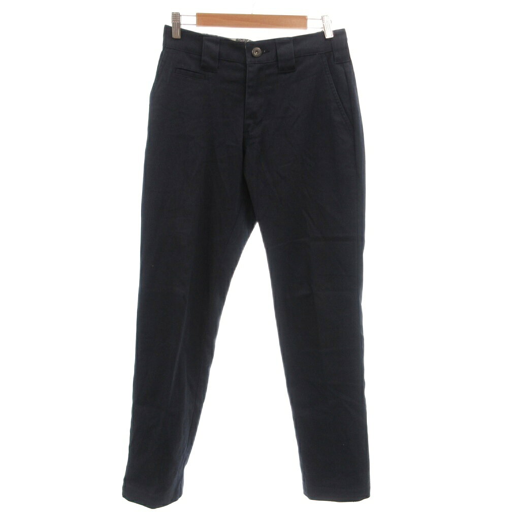 【中古】ディッキーズ Dickies パンツ スラックス S 紺 ネイビー フルレングス /NL...