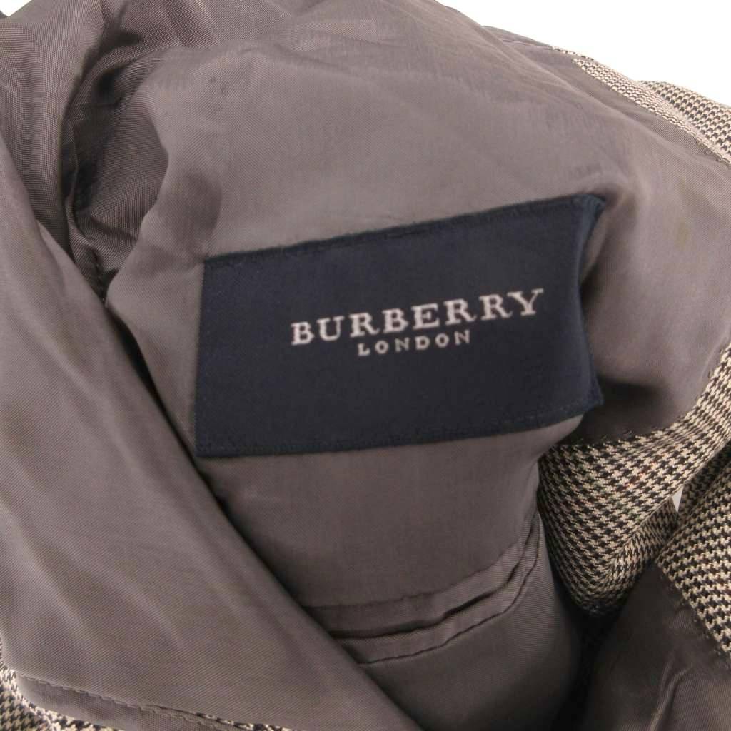 中古 バーバリー ロンドン BURBERRY LONDON テーラードジャケット グレー チェック柄 シングルブレスト 絹 シル vectorpremium-19362430 ブランド古着ベクトルプレミアム店 サンプル画像3