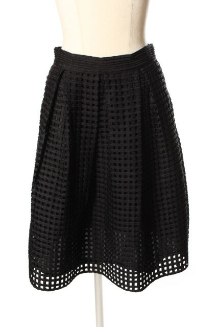 【中古】 ミューズ ドゥーズィエムクラス MUSE de Deuxieme Classe メッシュ フレア スカート /hk0419 レディース 【ベクトル 古着】 190429