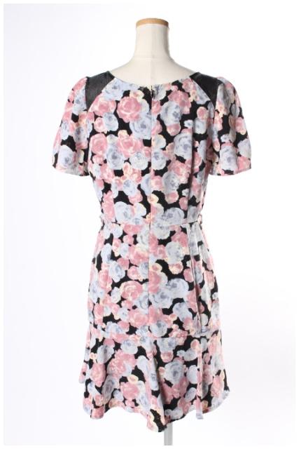 【中古】 アプワイザーリッシェ Apuweiser-riche フロッキー フラワー プリント ワンピース /ek0423 レディース 【ベクトル 古着】 190423