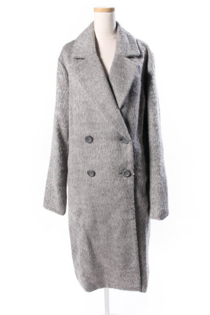 【中古】 アングリッド UNGRID 17AW ミドル丈 シャギー コート /nn0422 レディース 【ベクトル 古着】 190422