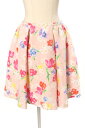 【中古】 チェスティ Chesty 16SS スカート ひざ丈 フレア 花柄 1 ピンク /☆o0426 レディース 【ベクトル 古着】 190426(4)