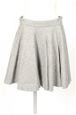 【中古】 ミューズ ドゥーズィエムクラス MUSE de Deuxieme Classe 14AW スカート ミニ タック ウール 38 グレー /☆o0516 レディース 【ベクトル 古着】 190516(4)