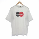 【中古】バレンシアガ BALENCIAGA 20SS UNIFORM LOGO ユニフォーム ロゴ プリント Tシャツ カットソー 半袖 クルーネック XXS 白 ホワイト /IR ■GY18 ■OH メンズ 【ベクトル 古着】 231201