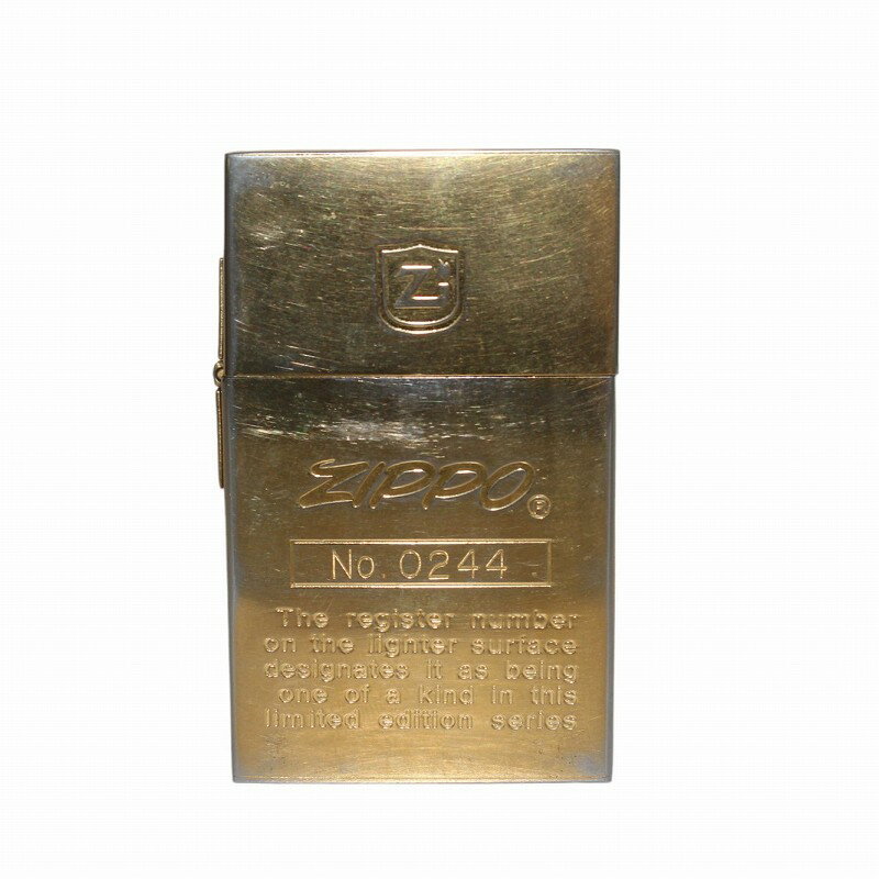 【中古】ジッポー ZIPPO 1932 レプリカ 1000個限定 オイルライター ゴールドカラー No.0244 /IR ■GY18 メンズ 【ベクトル 古着】 240325