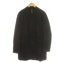 【中古】ブラックバレット バイ ニールバレット BLACKBARRETT by neil barrett ステンカラーコート シングル 比翼 中綿 ライナー付き 4 XL 紺 ネイビー /IR ■GY03 メンズ 【ベクトル 古着】 240322