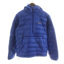 【中古】パタゴニア Patagonia 08年製 DOWN SWEATER PULLOVER HOODY ダウンセータープルオーバーフーディ ダウンジャケット XS 青 ブルー 84660 ■GY11 /MW メンズ 【ベクトル 古着】 240409