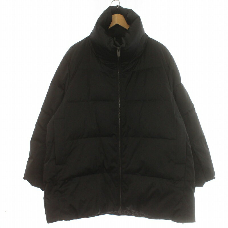 【中古】ユニクロ UNIQLO × ジルサンダー JIL SANDER J ダウンボリュームジャケット アウター ジップアップ 3XL 黒 ブラック 211-443929 /IR ■GY35 メンズ 【ベクトル 古着】 240326