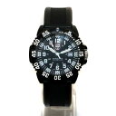 【中古】ルミノックス LUMINOX NAVY SEAL ネイビーシールズ 時計 ウォッチ クオーツ アナログ 3針 ラバーバンド デイト 黒 ブラック 3050/3950 /XZ ■GY18 メンズ 【ベクトル 古着】 240421