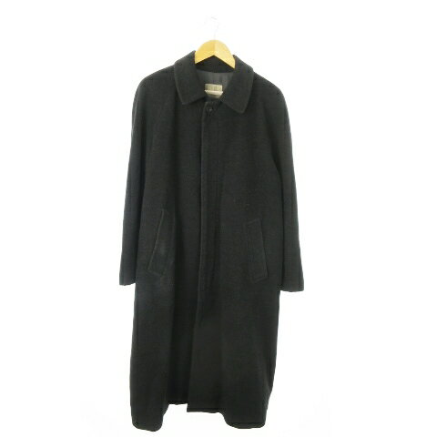 【中古】タケオキクチ TAKEO KIKUCHI COATS ロングコート ステンカラー 比翼 2 M グレー /AO16 ■GY99 メンズ 【ベクトル 古着】 250630