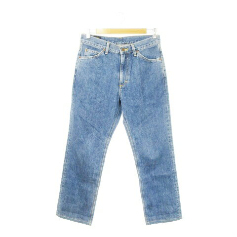 【中古】リー LEE RIDERS デニムパンツ ジーンズ ストレート ワイド ウォッシュ加工 31 青 ブルー /AH7 ■GY99 メンズ 【ベクトル 古着】 250916