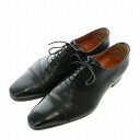 【中古】サントーニ SANTONI 15004 ビジネスシューズ ストレートチップ 革靴 キャップトゥ 内羽根 7 26cm 黒 ブラック イタリア製 /XZ ■GY99 メンズ 【ベクトル 古着】 241029(4)