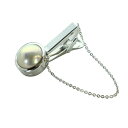 【中古】タサキ 田崎 TASAKI マべパール ネクタイピン タイホルダー スカーフピン 真珠 クリップ式 ロゴ シルバー色 ■GY10 /MQ メンズ レディ...