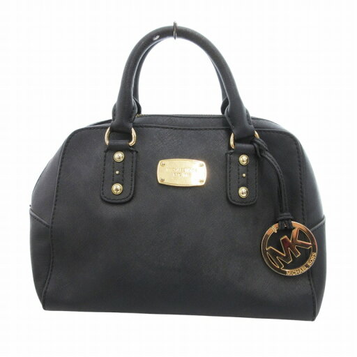 【中古】マイケルコース MICHAEL KORS ハンドバッグ ロゴ チャーム レザー 黒 ブラック /HO△ 0303 ■GY18 レディース 【ベクトル 古着】 250304 【中古】マイケルコース MICHAEL KORS ハンドバッグ ロゴ チャーム レザー 黒 ブラック /HO△ 0303 ■GY18 レディース 【ベクトル 古着】 250304