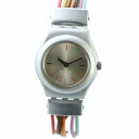 【中古】スウォッチ SWATCH 腕時計 ウォッチ クォーツ ラウンド ロゴ ブレスレット シルバー色 YSS1006 ■GY11 /MQ レディース 【ベクトル 古着】 250121(2)