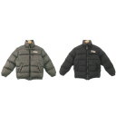【中古】ファーストダウン FIRST DOWN ダウンジャケット リバーシブル ロゴワッペン 刺繍 ワンポイント 男の子 130-140 グレー 黒 ブラック /AH4 ■GY18 キッズ 【ベクトル 古着】 250117(4)