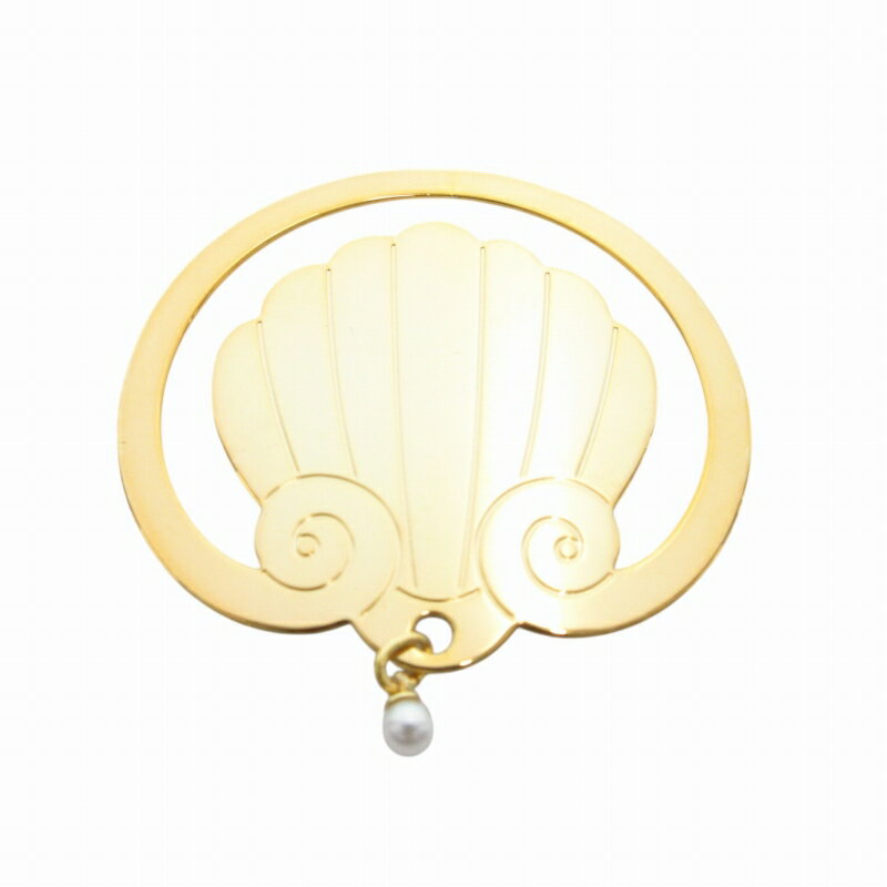 【中古】ミキモト MIKIMOTO ブックマーカー ブックマーク しおり シェル貝 パール ゴールドカラー /GV ■GY18 その他 【ベクトル 古着】 250127
