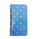 【中古】サンローラン パリ SAINT LAURENT PARIS iPhone X iPhoneケース アイフォンケース スマホケース レザー 二つ折り ロゴ...