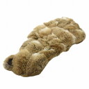 【中古】美品 ティペット マフラー ラビットファー 毛皮 茶 ブラウン /FF ■GY27 レディース 【ベクトル 古着】 250204