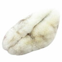【中古】サガフォックス SAGA FOX ティペット 毛皮マフラー フォックスファー 白 ホワイト 茶 ブラウン /GV ■GY27 レディース 【ベクトル 古...