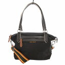 【中古】コールハーン COLE HAAN GRANDSERIES ハンドバッグ ショルダー 2WAY ナイロン レザー ロゴ 黒 ブラック /FT レディース 【ベクトル 古着】 250208(4)