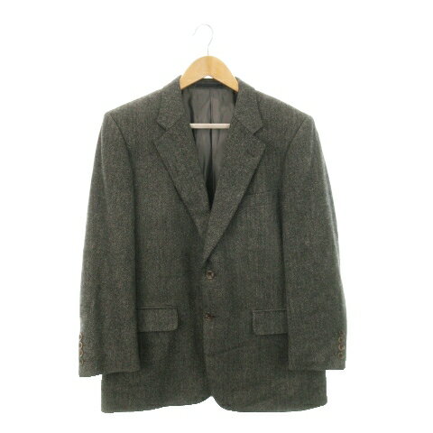 【中古】アクアスキュータム AQUASCUTUM テーラードジャケット ブレザー ウール カシミヤ混 ヘリンボーン ダブルベンツ 94AB4 グレー /AH4 ■GY11 メンズ 【ベクトル 古着】 250213 【中古】アクアスキュータム AQUASCUTUM テーラードジャケット ブレザー ウール カシミヤ混 ヘリンボーン ダブルベンツ 94AB4 グレー /AH4 ■GY11 メンズ 【ベクトル 古着】 250213