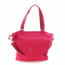 【中古】キプリング KIPLING ショルダーバッグ トート 2WAY ロゴワッペン ナイロン ピンク ■GY18 /MQ レディース 【ベクトル 古着】 25...