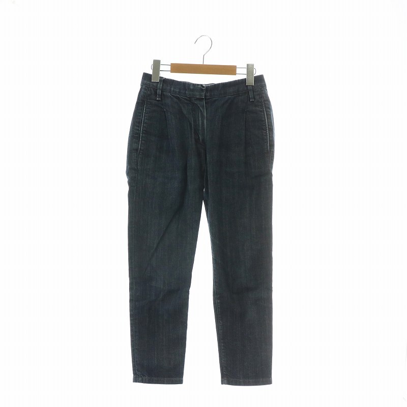 【中古】ブルネロクチネリ BRUNELLO CUCINELLI デニムパンツ ジーンズ テーパード シンチバック ジップフライ 36 S インディゴ 紺 ネイビー /XZ ■GY19 レディース 【ベクトル 古着】 250211