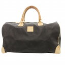 【中古】ジバンシィ GIVENCHY ボストンバッグ 手提げ トラベル レザー ロゴ 茶 黒 /JS ■GY11 メンズ 【ベクトル 古着】 250221