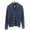 【中古】ジェラートピケオム GELATO PIQUE HOMME カーディガン ルームウェア ショールカラー 長袖 M 青 ブルー /AE メンズ 【ベクトル ...