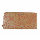 【中古】キャサリンハムネット KATHARINE HAMNETT 長財布 レザー ラウンドファスナー 花柄 総柄 ロゴ ピンク /XZ ■GY1 レディース 【...