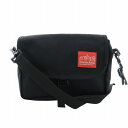 【中古】マンハッタンポーテージ Manhattan Portage ショルダーバッグ 斜め掛け キャンバス ロゴ 黒 ブラック ■GY11 /MQ メンズ 【ベ...