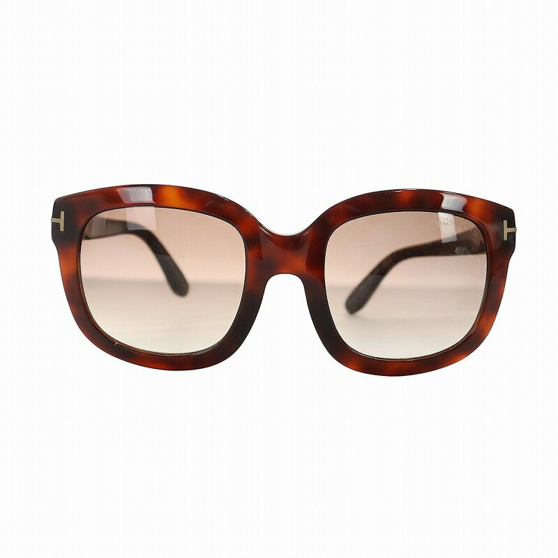 【中古】トムフォード TOM FORD Christophe サングラス 眼鏡 めがね ロゴ カラーレンズ グラデーション べっ甲柄 53□23 140 茶 ブラウン TF279 ■GY18 /MQ メンズ レディース 【ベクトル 古着】 250228