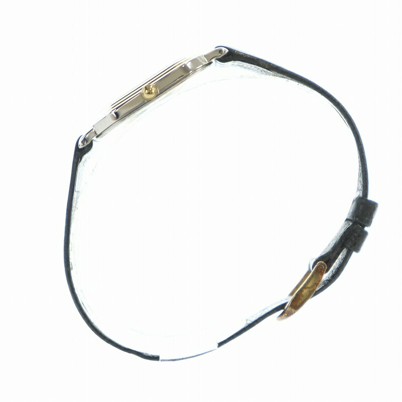 【中古】セイコー SEIKO シャリオ Chariot 腕時計 ウォッチ クォーツ 黒文字盤 ロゴ ゴールド色 5930-5600 ■GY18 /MQ メンズ 【ベクトル 古着】 250523