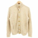 【中古】マッキントッシュ ロンドン MACKINTOSH LONDON スタンドネックカーディガン ニット ブルゾン L ベージュ /GV メンズ 【ベクトル ...