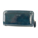 【中古】アナスイ ANNA SUI 長財布 ウォレット エナメル ロゴ 蝶チャーム 緑 /MM■GY18 レディース 【ベクトル 古着】 250315