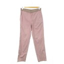 【中古】ランバン LANVIN パンツ ストレート ジップフライ コットン 薄手 配色 バイカラー 44 XS ピンク /MN20 ■GY18 メンズ 【ベクトル 古着】 250326(4)