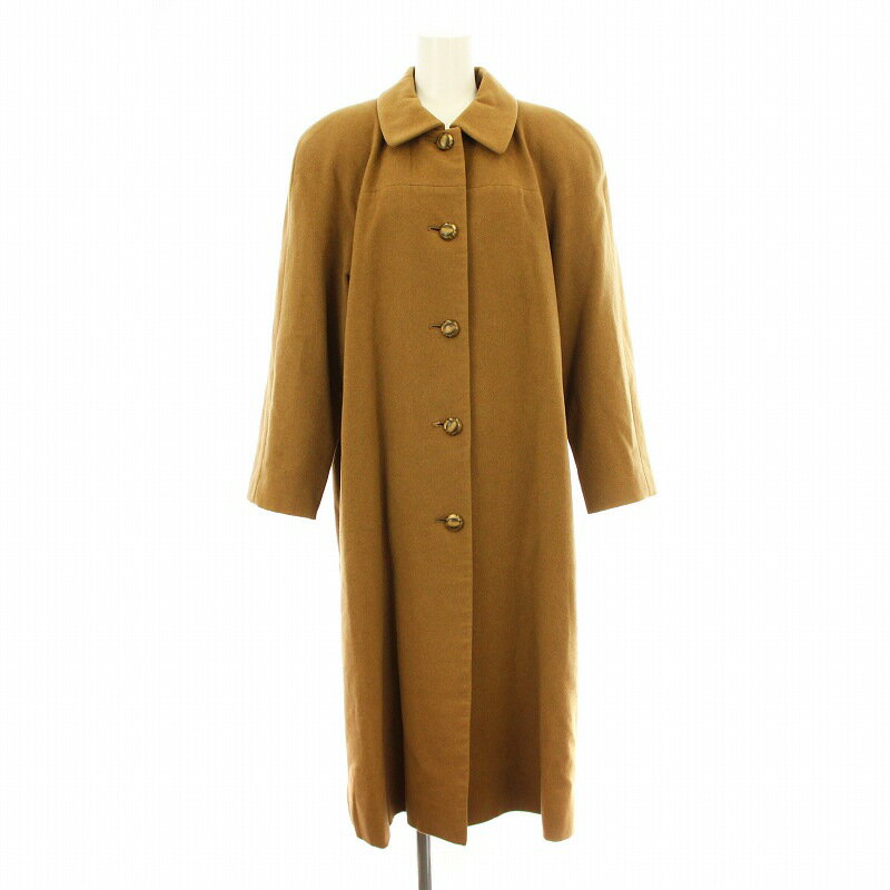 【中古】アルトカポット ALTO CAPPOTTO 1896-3143 ステンカラーコート ロング カシミア100％ 9 茶 ブラ..