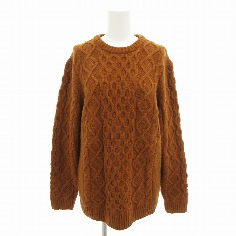 【中古】グリーンレーベルリラクシング ユナイテッドアローズ green label relaxing HAMILTON LAMB ARAN CN 5G ハミルト...