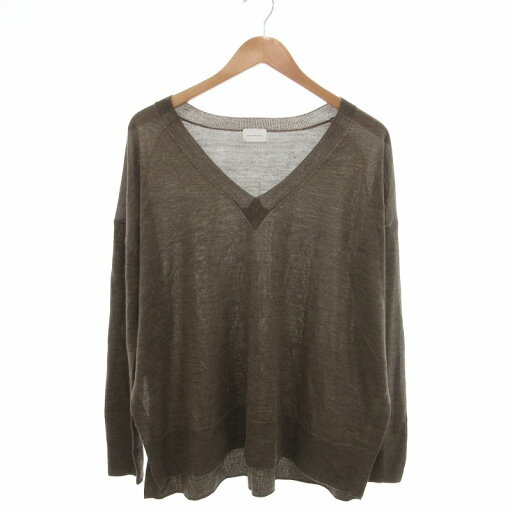 【中古】グリーンレーベルリラクシング ユナイテッドアローズ green label relaxing DEEP Vネック スリット プルオーバー ニット カットソー 長袖 F 茶 ブラウン 3613-119-2348 /FT レディース 【ベクトル 古着】 250409 【中古】グリーンレーベルリラクシング ユナイテッドアローズ green label relaxing DEEP Vネック スリット プルオーバー ニット カットソー 長袖 F 茶 ブラウン 3613-119-2348 /FT レディース 【ベクトル 古着】 250409