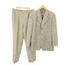 【中古】ヴァレンティノ ヴァレンチノ VALENTINO UOMO シングルスーツ セットアップ 2点セット テーラードジャケット 総裏地 スラックス モヘア混...
