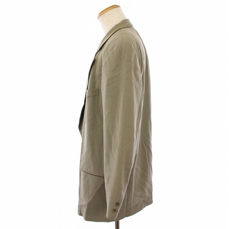 【中古】ベストピア vestopia スーツ セットアップ 上下 テーラードジャケット スラックスパンツ ジップフライ ウール L 88 ベージュ /BM ■MT メンズ 【ベクトル 古着】 250329