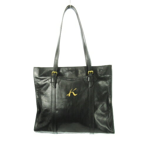 【中古】キタムラ Kitamura トートバッグ レザー 本革 ロゴ シャインレザー 薄型 ポーチ付き 黒 ブラック /CK7 ■GY18 レディース 【ベクトル 古着】 250416 【中古】キタムラ Kitamura トートバッグ レザー 本革 ロゴ シャインレザー 薄型 ポーチ付き 黒 ブラック /CK7 ■GY18 レディース 【ベクトル 古着】 250416