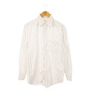 【中古】ブリオーニ BRIONI シャツ ワイシャツ Yシャツ 隠しボタンダウン 長袖 ストライプ 4 L マルチカラー /MN1 ■GY17 メンズ 【ベクトル 古着】 250423(4)